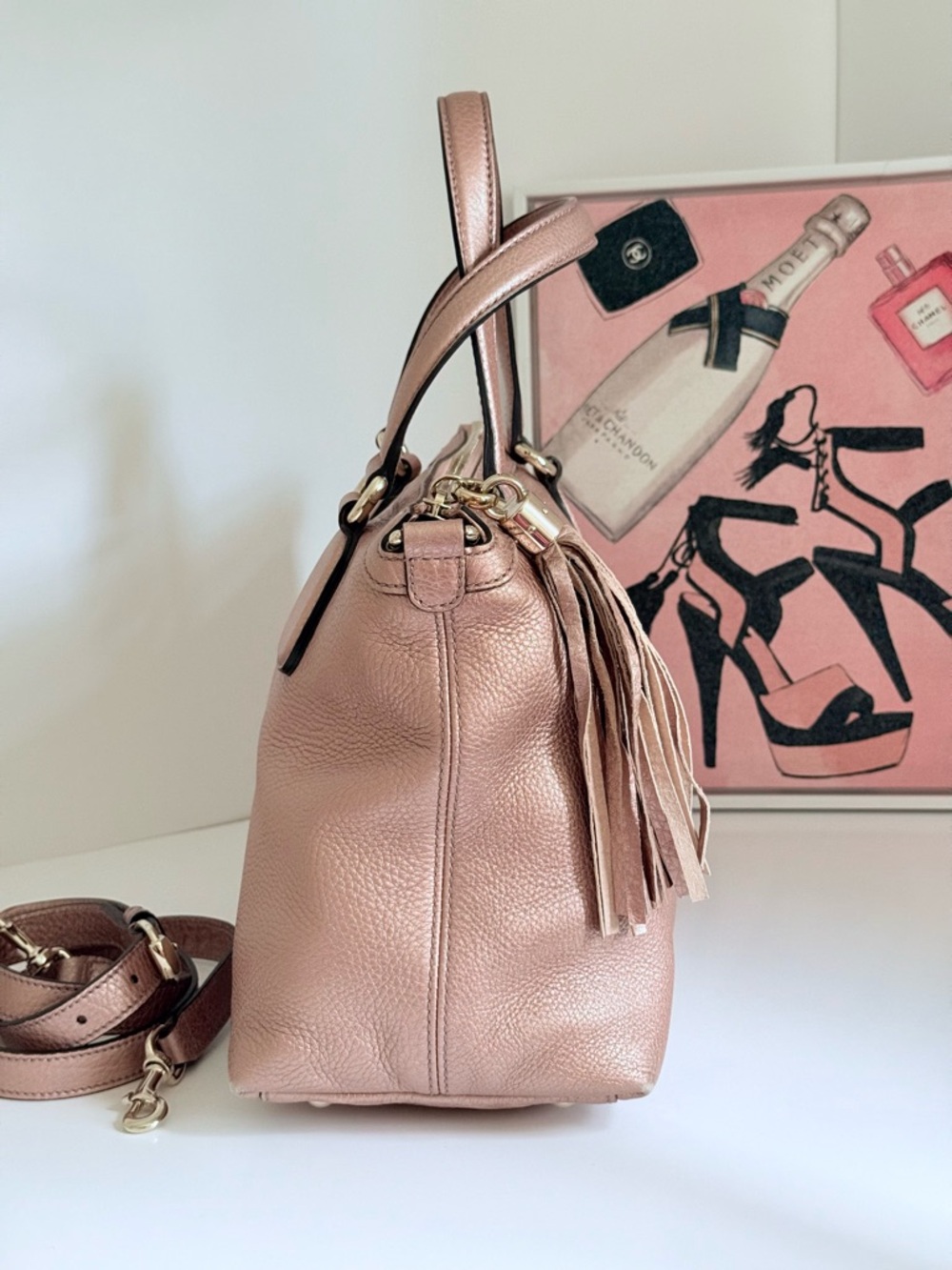 Gucci SOHO "JAPAN EXCLUSIVE "GG interlock pink Metallic π - Picture 7 of 16